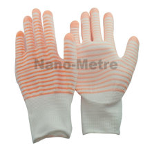 NMSAFETY 13g colorful u3 polyester liner coated pu printed garden hand glove